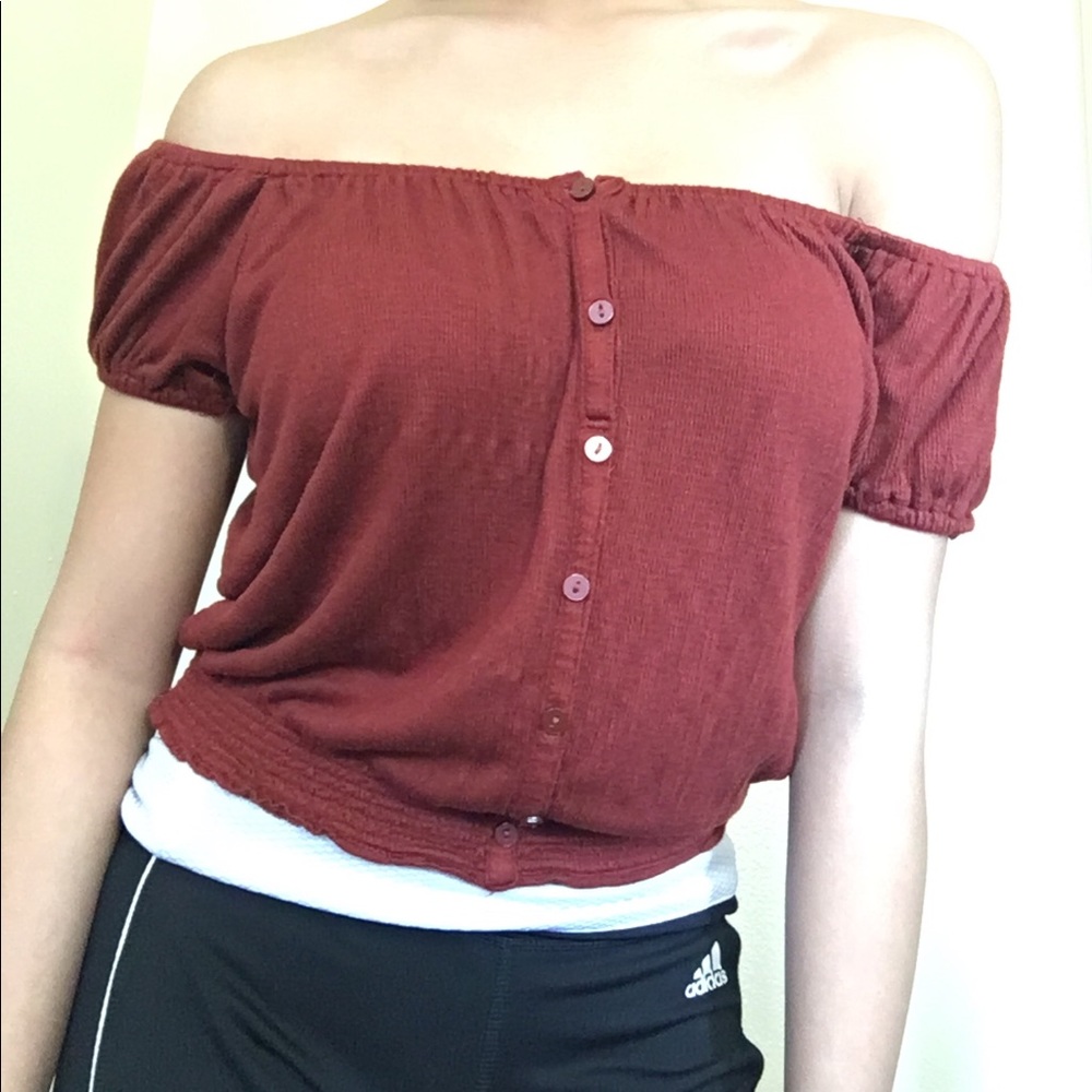 NEW AÉROPOSTALE OFF SHOULDER SHIRT